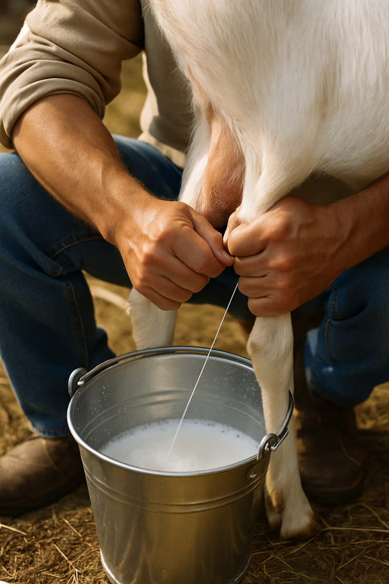 Traditional Hand Milking Process